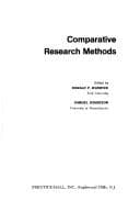 Tapa de Comparative research methods