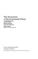 Tapa de The economics of environmental policy