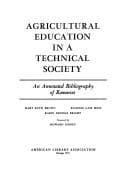 Tapa de Agricultural education in a technical society