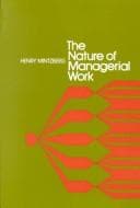 Tapa de The nature of managerial work