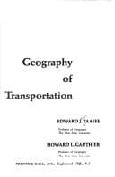 Tapa de Geography of transportation