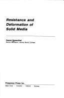 Tapa de Resistance and deformation of solid media