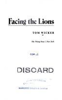 Tapa de Facing the lions