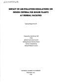 Tapa de Impact of air-pollution regulations on design criteria for boiler plants at Federal facilities
