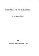 Tapa de Machiavelli and the Elizabethans