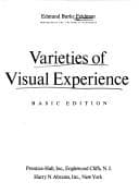 Tapa de Varieties of visual experience.