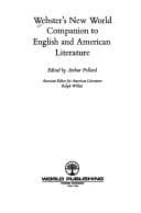 Tapa de Webster's new world companion to English and American literature.