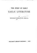 Tapa de The story of early Gaelic literature