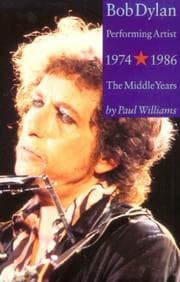 Tapa de Bob Dylan Performing Artist 1974-1986