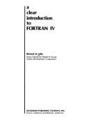 Tapa de A clear introduction to FORTRAN IV