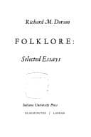 Tapa de Folklore: selected essays