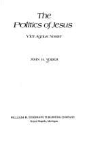 Tapa de The politics of Jesus