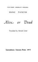 Tapa de Alive or dead
