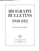 Tapa de Biograph bulletins, 1908-1912
