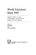 Tapa de World literature since 1945
