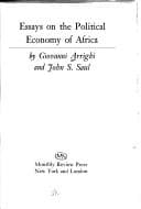 Tapa de Essays on the political economy of Africa