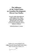 Tapa de The Influence of the United States on Canadian development