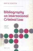 Tapa de Bibliography on international criminal law