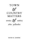 Tapa de Town & country matters: erotica & satirica
