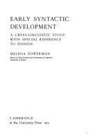 Tapa de Early syntactic development