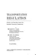 Tapa de Transportation regulation; practice and procedure before the Interstate Commerce Commission