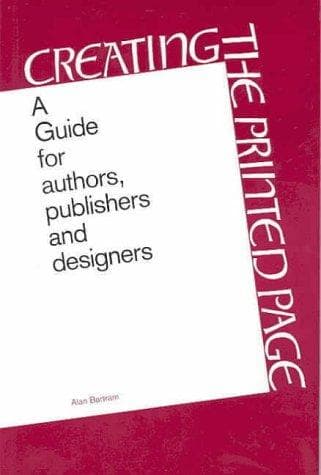 Tapa de Creating the printed page