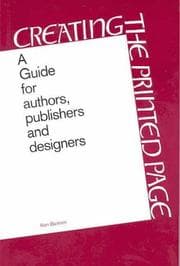 Tapa de Creating the printed page