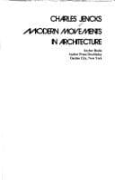 Tapa de Modern movements in architecture