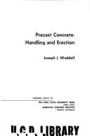 Tapa de Precast concrete: handling and erection