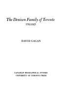 Tapa de The Denison family of Toronto, 1792-1925