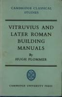 Tapa de Vitruvius and later Roman building manuals