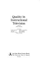 Tapa de Quality in instructional television.