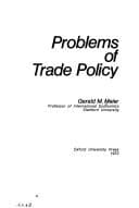 Tapa de Problems of Trade Policy