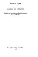 Tapa de Sprachen und Inschriften