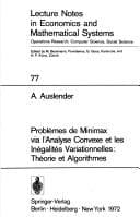 Tapa de Problèmes de minimax via l'analyse convexe et les inégalités variationnelles