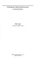 Tapa de The management of market-oriented economies