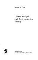 Tapa de Linear analysis and representation theory