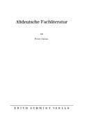 Tapa de Altdeutsche Fachliteratur