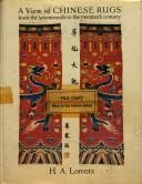 Tapa de A view of Chinese rugs from the seventeenth to the twentieth century