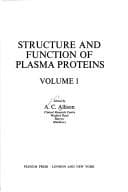 Tapa de Structure and function of plasma proteins