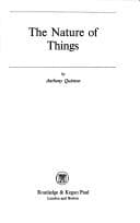 Tapa de The nature of things