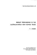Tapa de Freight forwarding in the Australia-Papua New Guinea trade