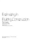 Tapa de Estimating in building construction