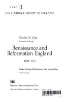 Tapa de Renaissance and Reformation England, 1509-1714