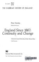 Tapa de England since 1867: continuity and change