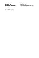 Tapa de Models of economic systems