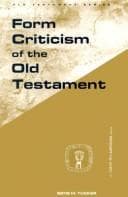 Tapa de Form criticism of the Old Testament