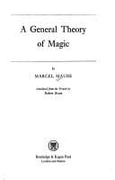 Tapa de A general theory of magic