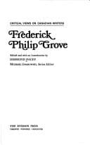 Tapa de Frederick Philip Grove