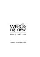 Tapa de Wrecking crew; poems